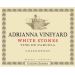 Flat front label of wine