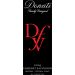 Flat front label of wine