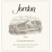 Jordan Chardonnay 2018 Front Label