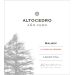 Altocedro Ano Cero Malbec 2017 Front Label