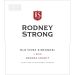 Rodney Strong Old Vines Zinfandel 2018 Front Label