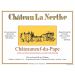 Flat front label of wine