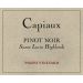 Capiaux Cellars Pisoni Vineyard Pinot Noir 2016 Front Label