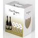 Back shot of wine bottle