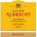 Lucien Albrecht Reserve Riesling 2018 Front Label