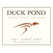 Duck Pond Pinot Gris 2017 Front Label