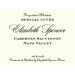 Elizabeth Spencer Napa Valley Cabernet Sauvignon 2016 Front Label