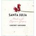 Santa Julia Organic Cabernet Sauvignon 2020 Front Label
