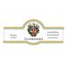 Flat front label of wine