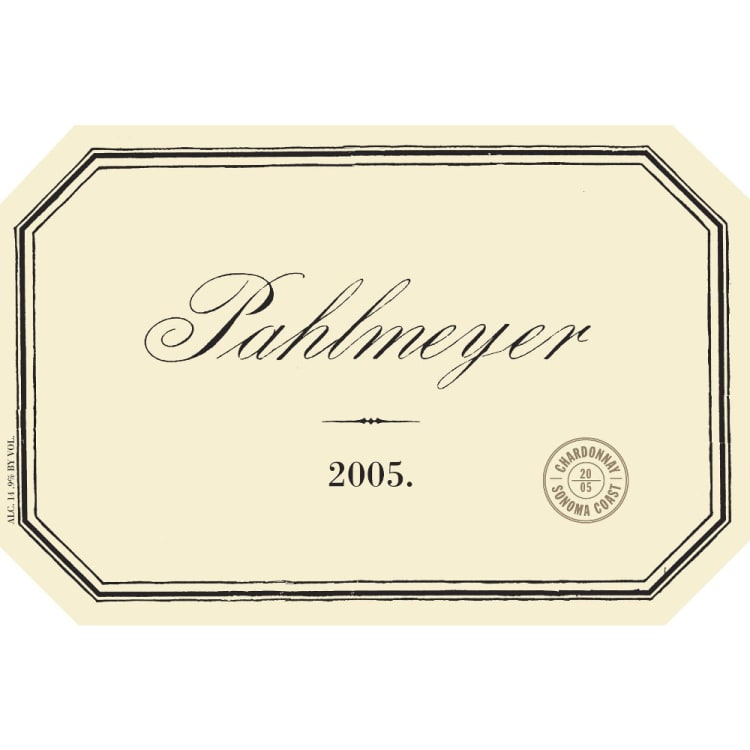 Flat front label of wine