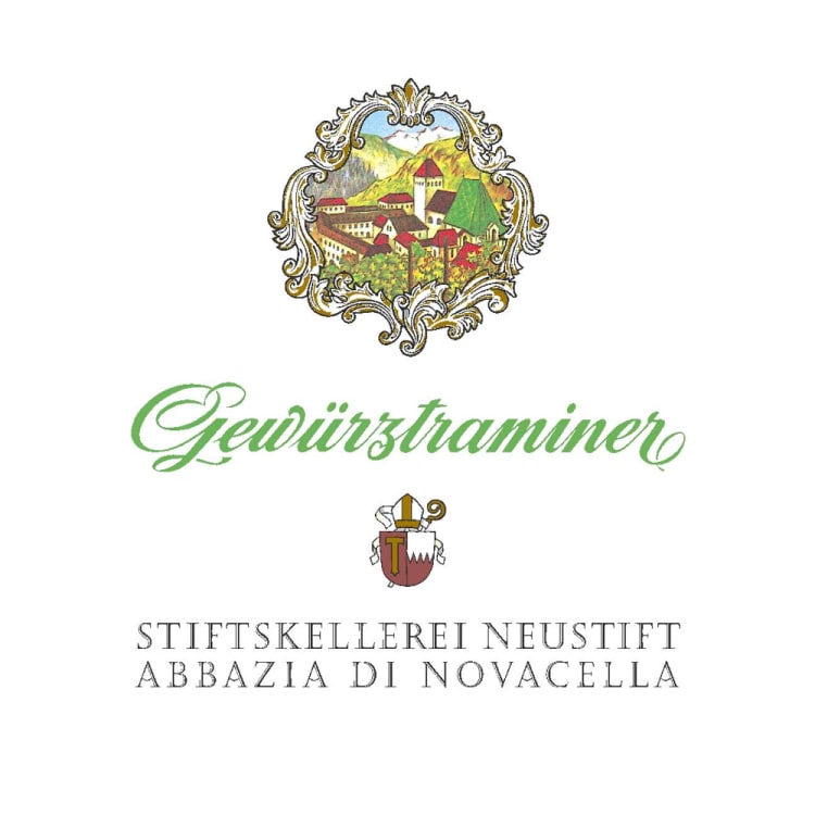 Flat front label of wine
