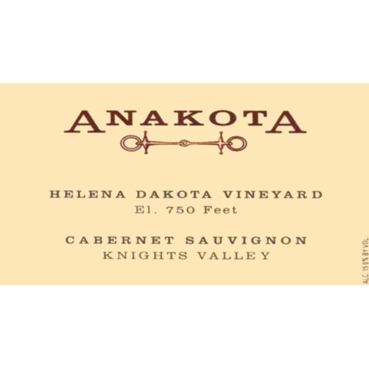 Flat front label of wine