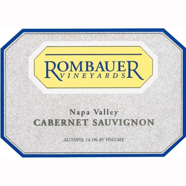 Flat front label of wine