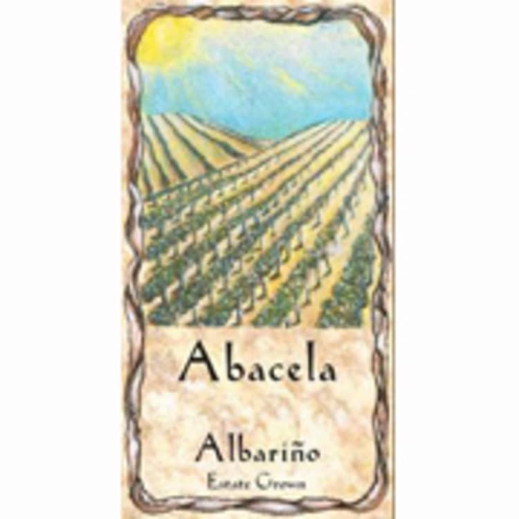 Flat front label of wine