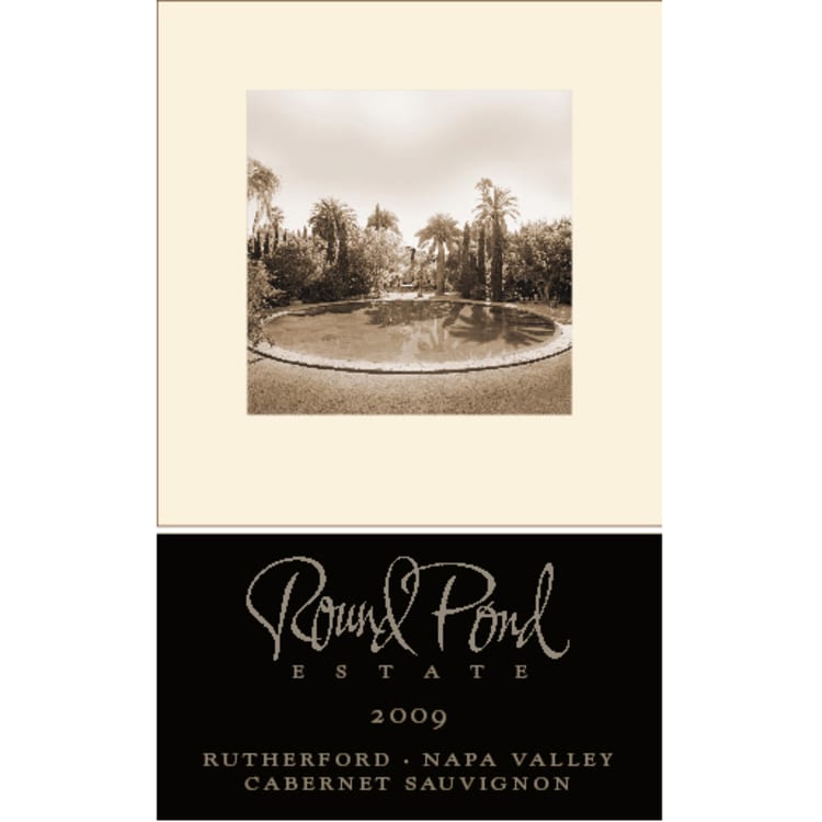 Flat front label of wine