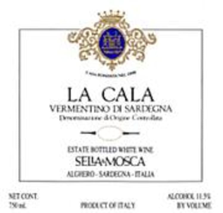 Flat front label of wine