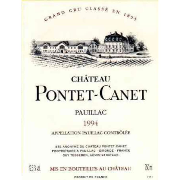 Flat front label of wine