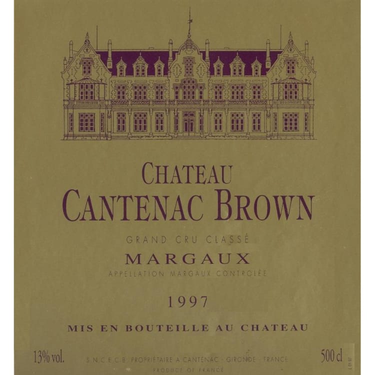 Flat front label of wine