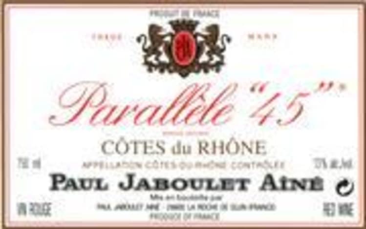 Flat front label of wine