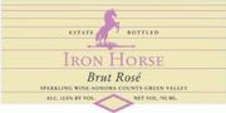 Flat front label of wine