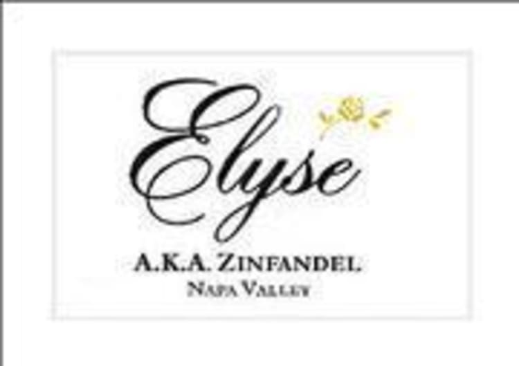 Flat front label of wine