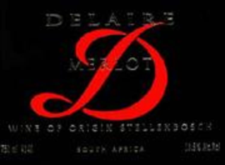 Flat front label of wine