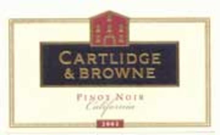Flat front label of wine