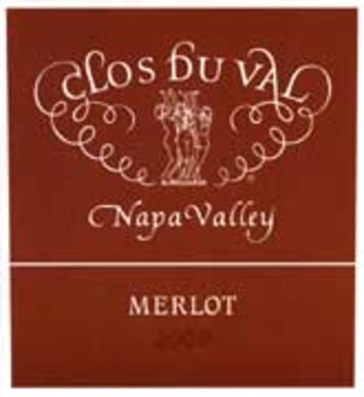 Flat front label of wine