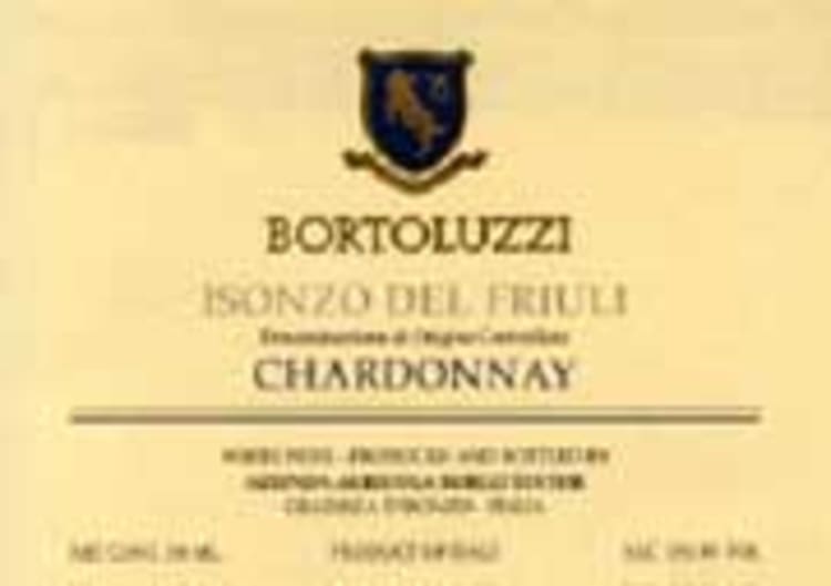 Flat front label of wine