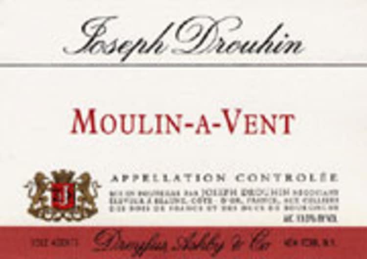 Flat front label of wine