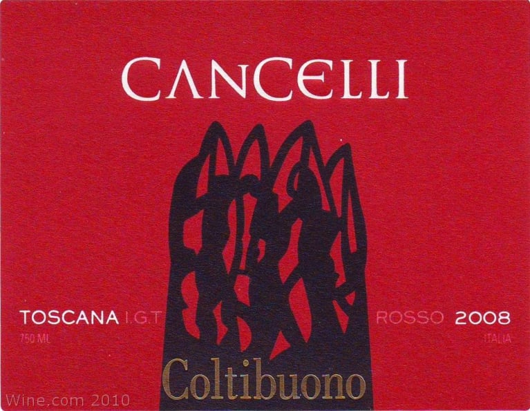 Badia a Coltibuono Cancelli 2008 Front Label