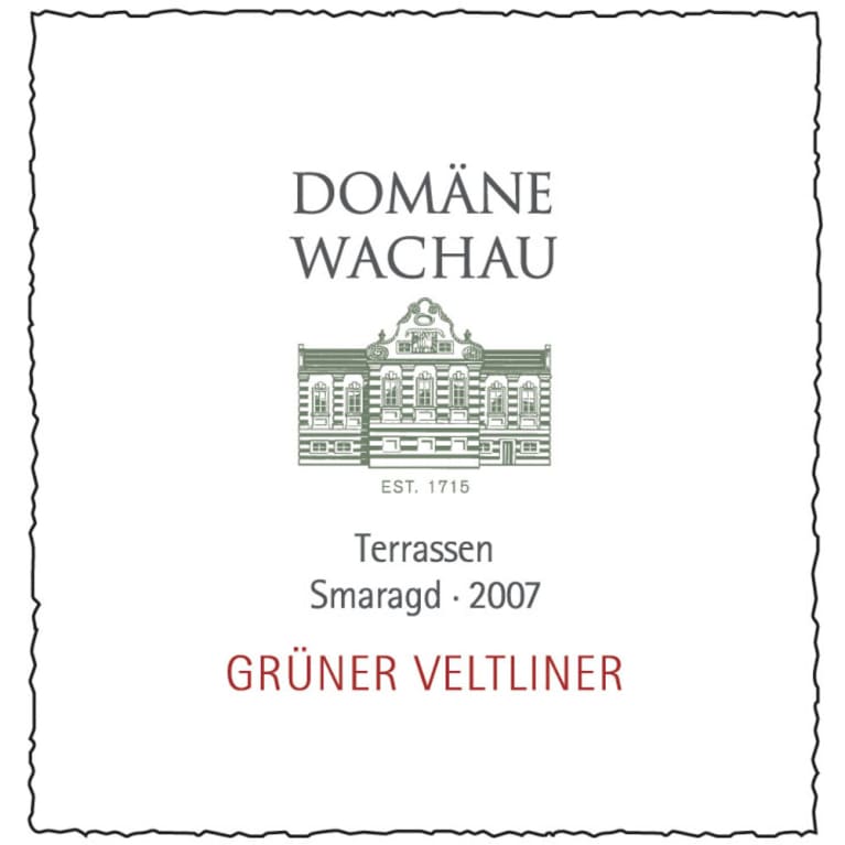 Freie Weingartner Smaragd Trocken Wachau Terassen Gruner Veltliner 2007 Front Label