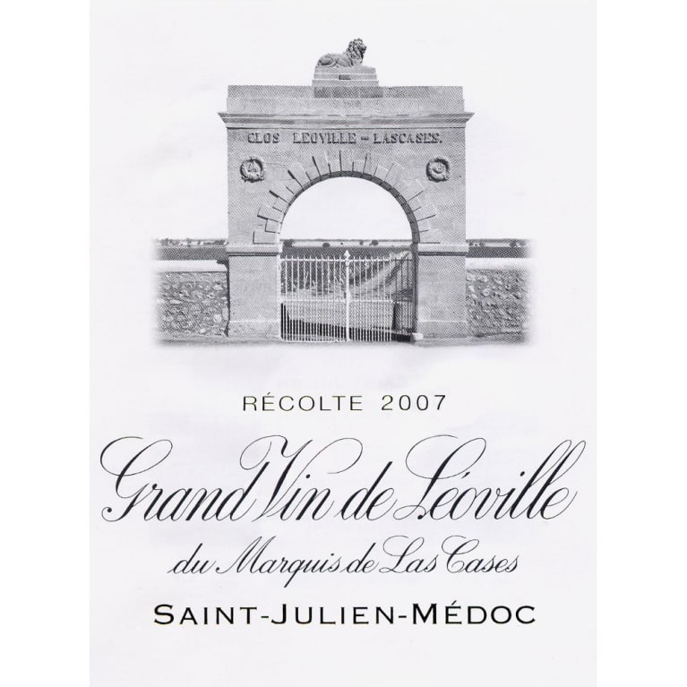 Chateau Leoville Las Cases 2007 Front Label