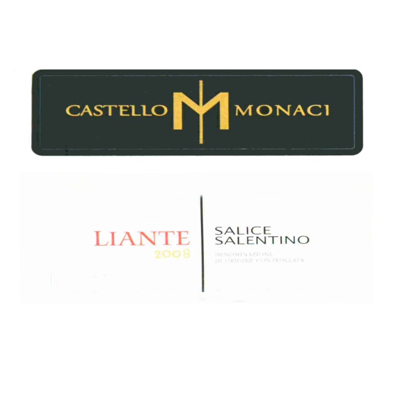Castello Monaci Liante Salice Salentino 2008 Front Label