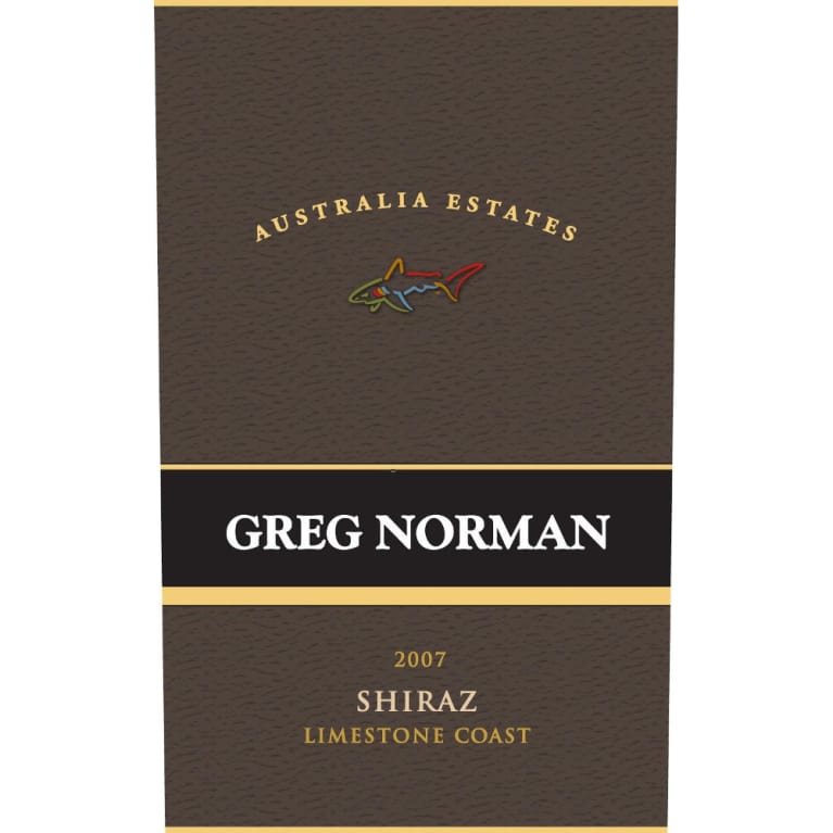 Flat front label of wine