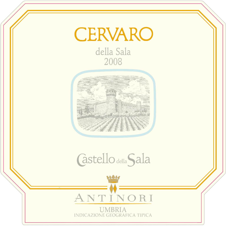Antinori Castello della Sala Cervaro 2008 Front Label