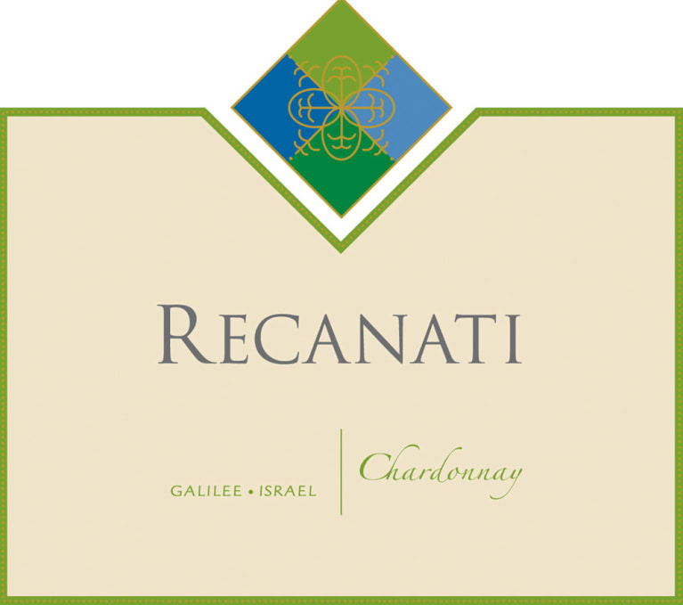 Flat front label of wine