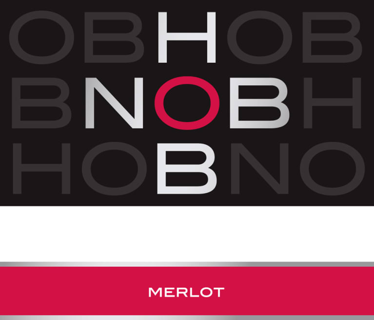 Flat front label of wine