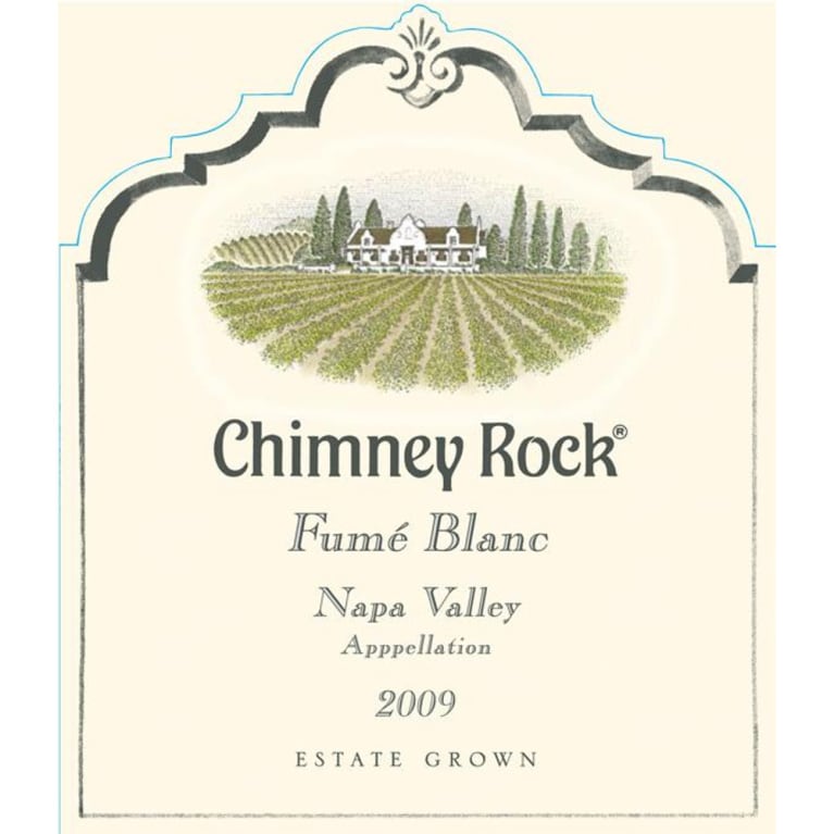 Flat front label of wine