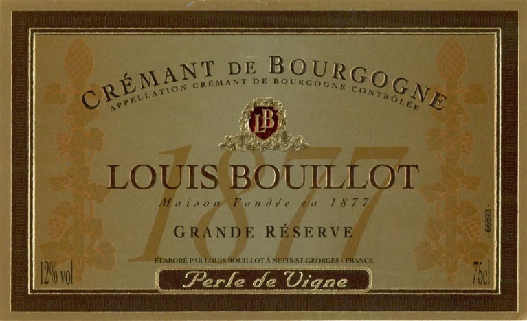 Flat front label of wine