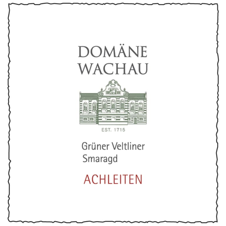 Flat front label of wine