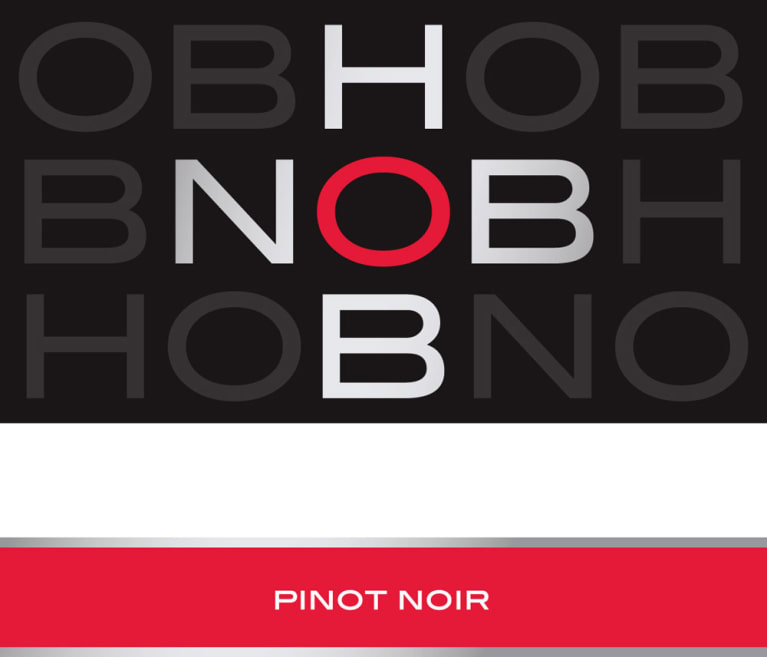 Flat front label of wine