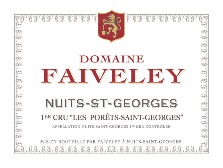 Flat front label of wine