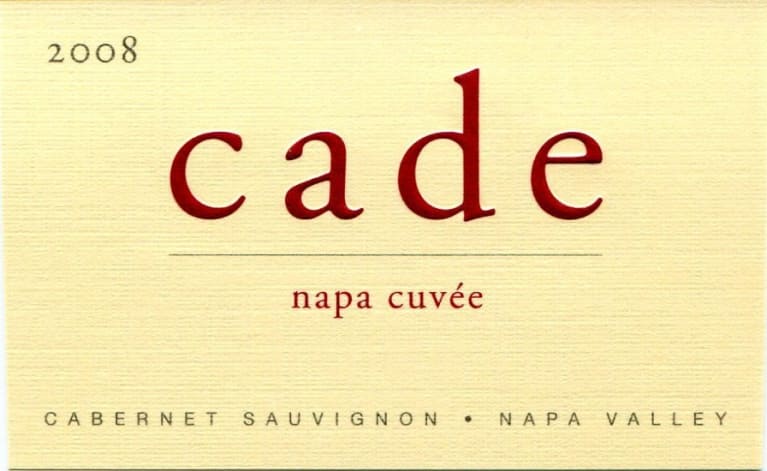 CADE Napa Cuvee 2008 Front Label