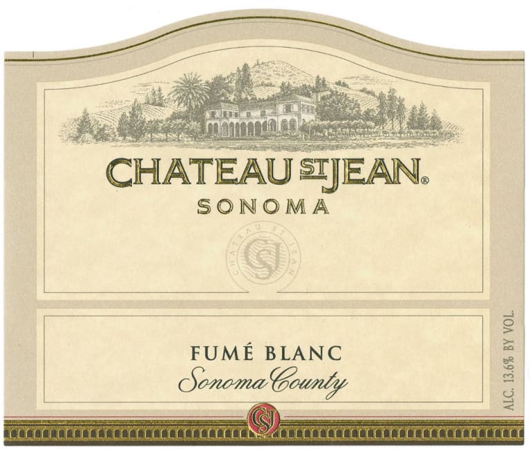 Flat front label of wine