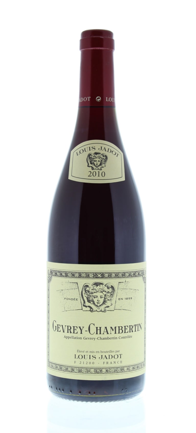 Front shot of wine bottle