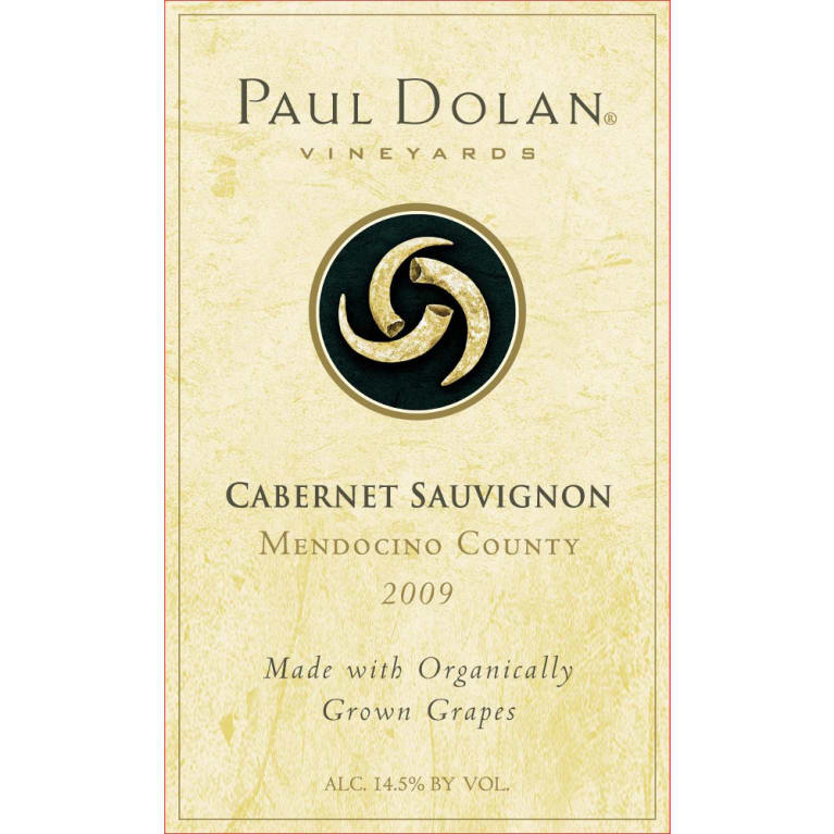 Flat front label of wine
