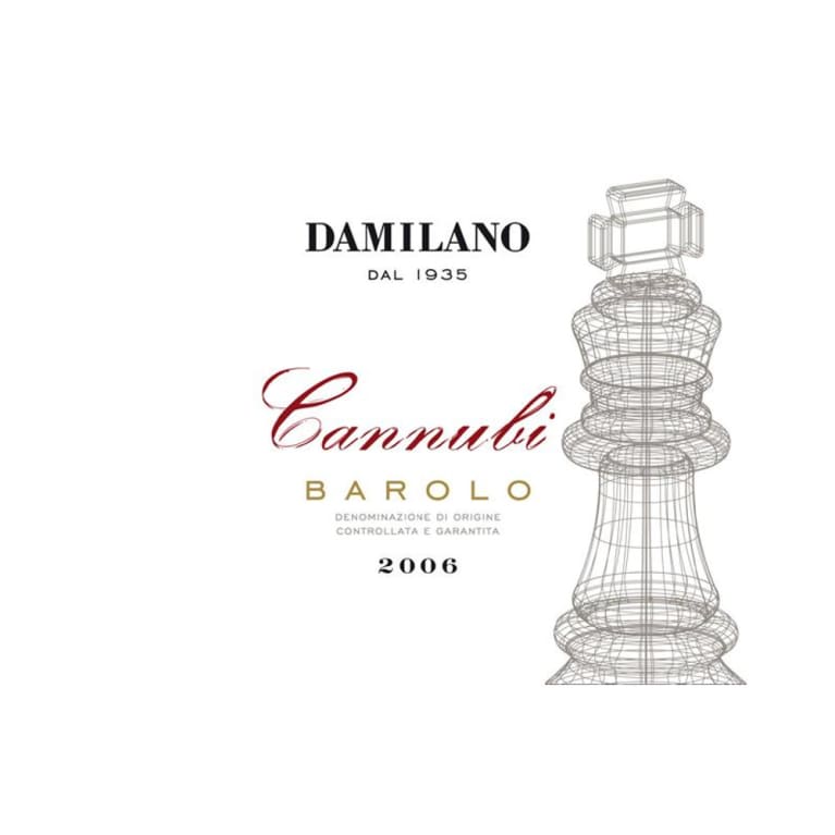 Flat front label of wine