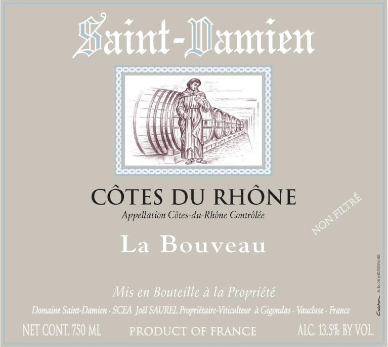 Domaine SaintDamien Cotes du Rhone La Bouveau 2012