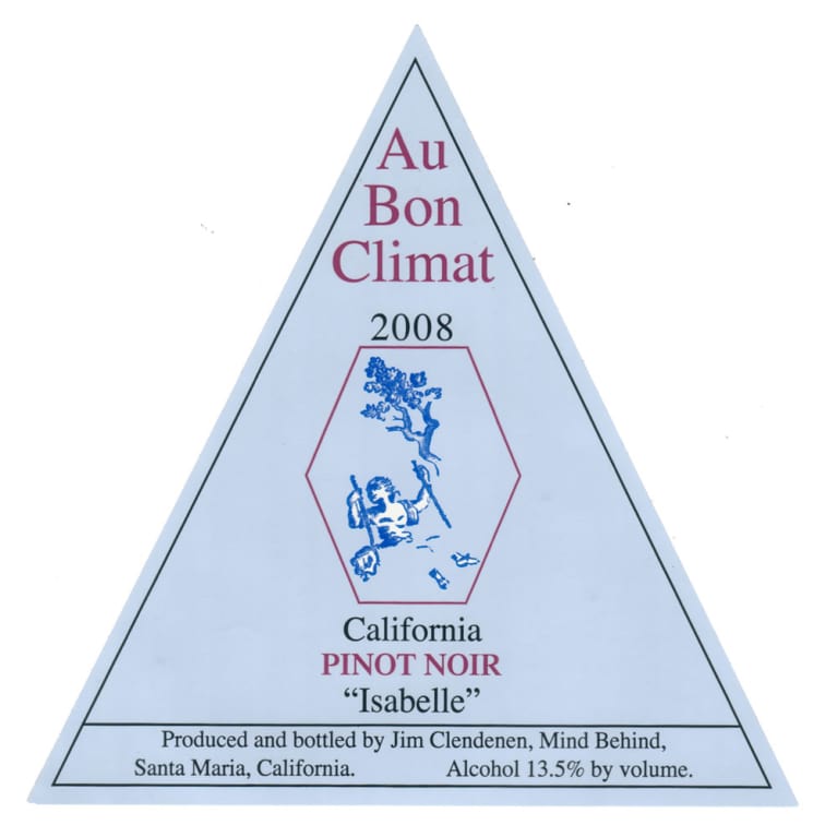Au Bon Climat Isabelle Morgan Pinot Noir 2008 Front Label